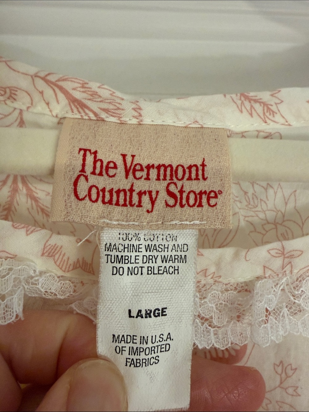 Size Large Vermont country store cotton pajamas - Picture 2 of 9